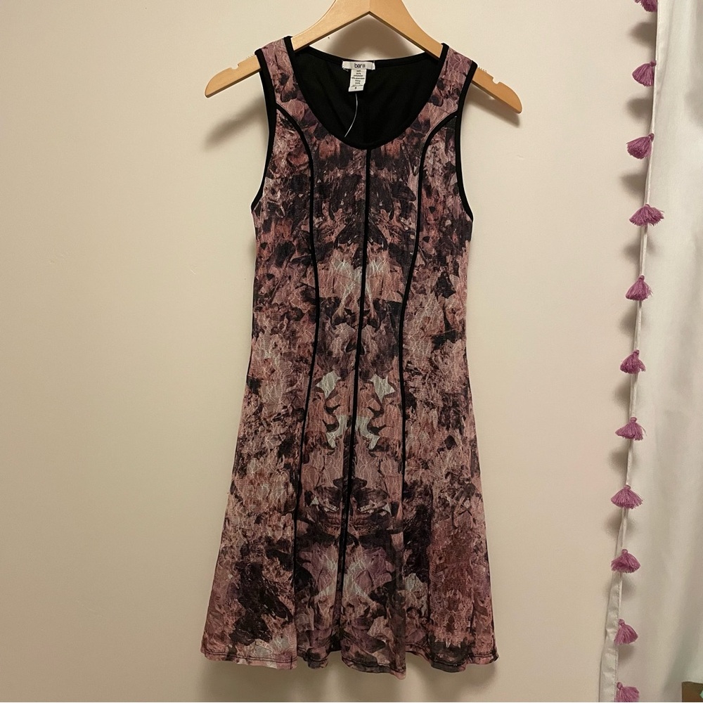 Purple, pink and black dress Bar III